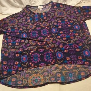 LuLaRoe pre owned blue and purple top